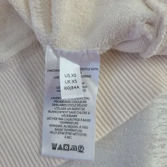 Anthropologie Pilcro and the Letterpress Dona Tunic ladies sweater Ivory Size XS - Picture 8 of 12